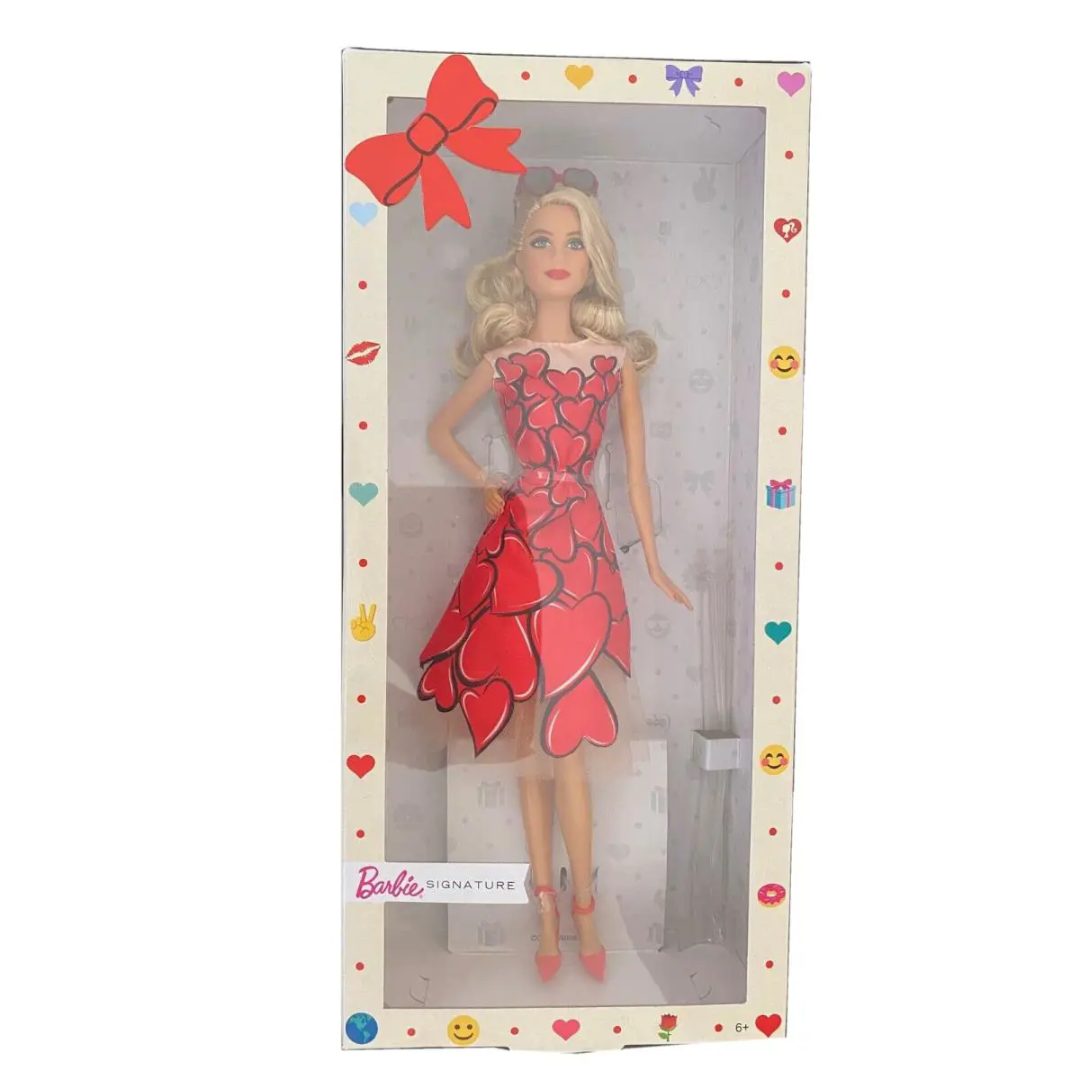 Barbie Celebratory Collector Doll with Heart Dress Sunglasses
