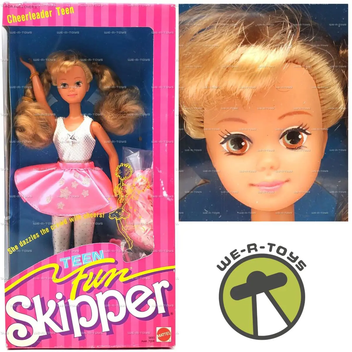 Barbie Teen Fun Skipper Doll Cheerleader Teen 1987 Mattel 5893