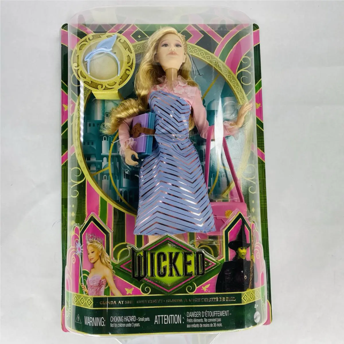 Url Misprint Wicked Movie Glinda at Shiz University Doll