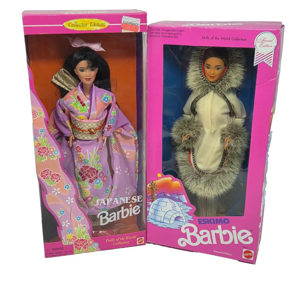 Vintage Mattel Barbie Dolls OF The World Japanese Eskimo 14163 9844