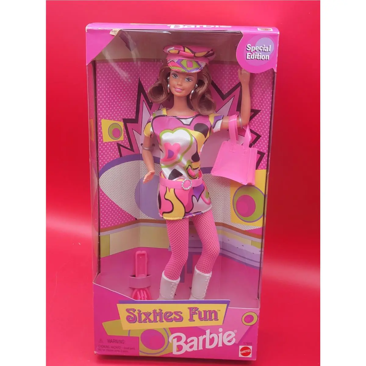 1997 Mattel Sixties Fun Barbie Redhead 17693 Nrfb