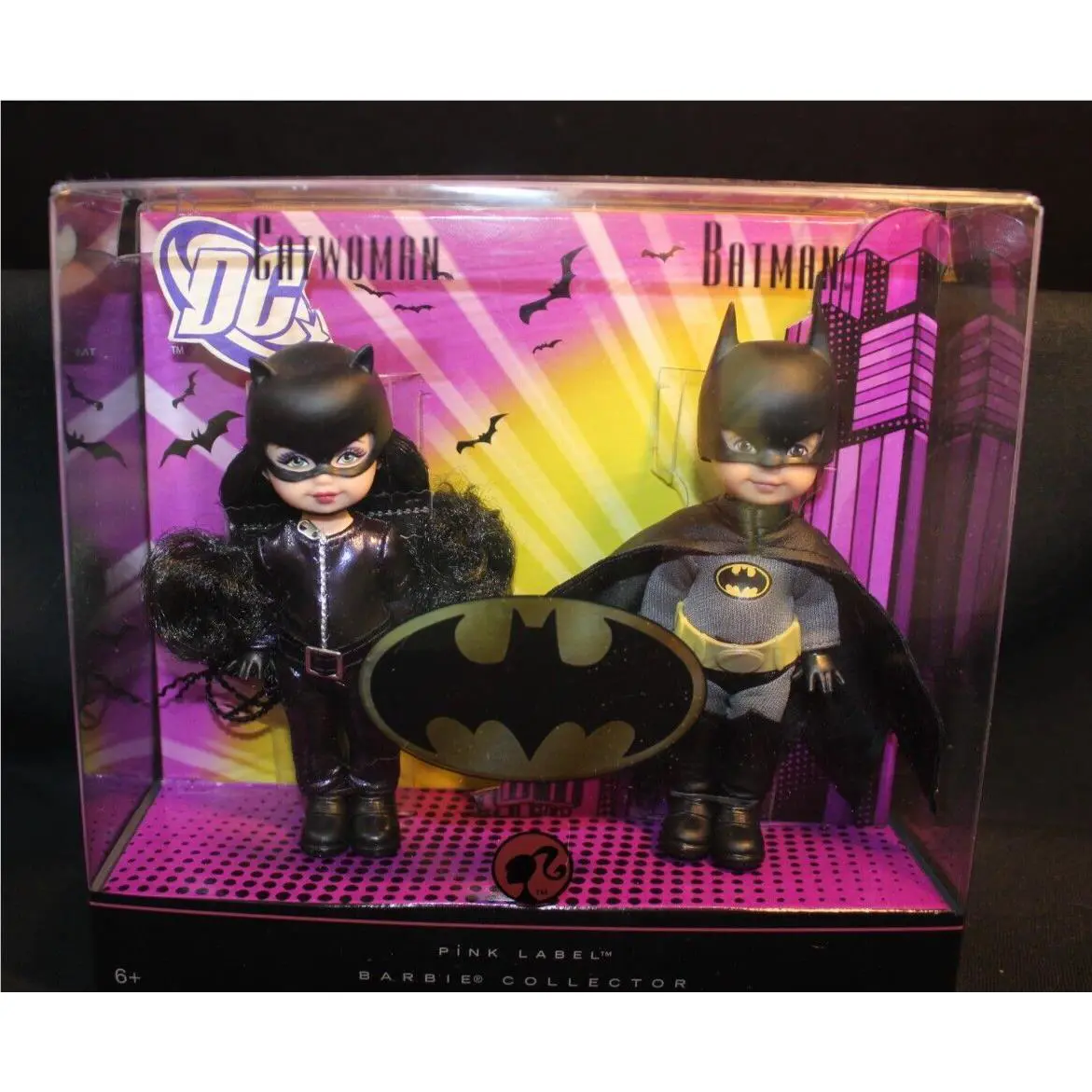 Barbie Kelly Tommy as Batman and Catwoman N2689 DC Comics - Nrfb