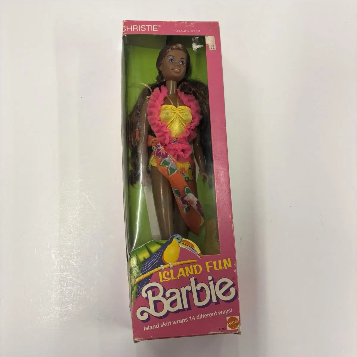 1987 Barbie Island Fun Christie African American Doll Mattel 4092 Mib