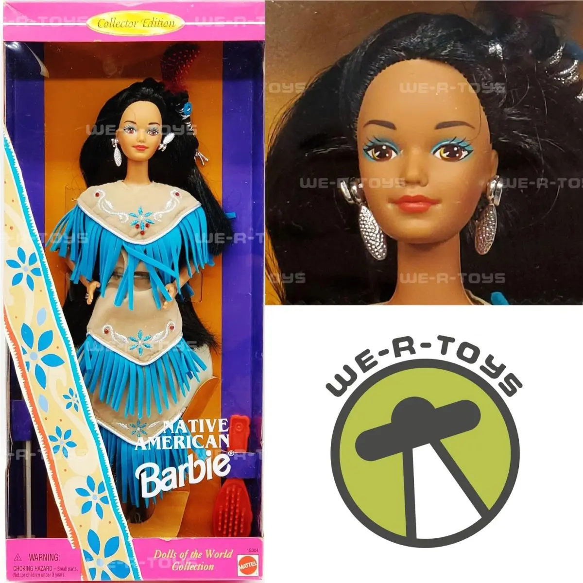Native American Barbie Dolls of The World Collection 1996 Mattel No. 15304