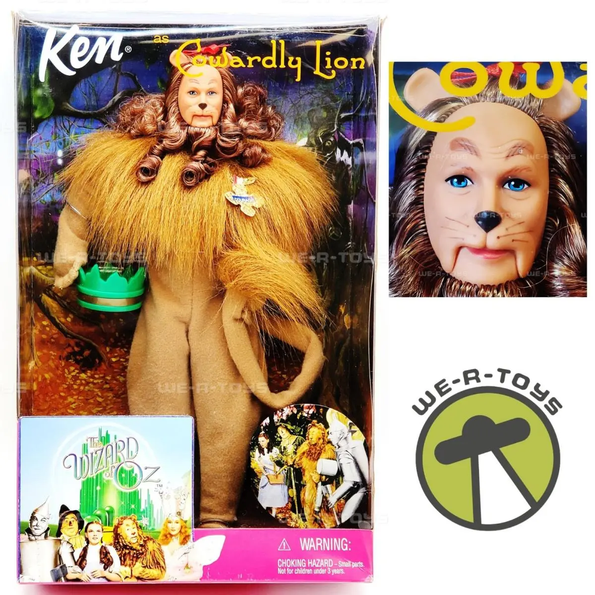Ken as The Cowardly Lion in The Wizard of Oz Barbie Doll 1999 Mattel 25814