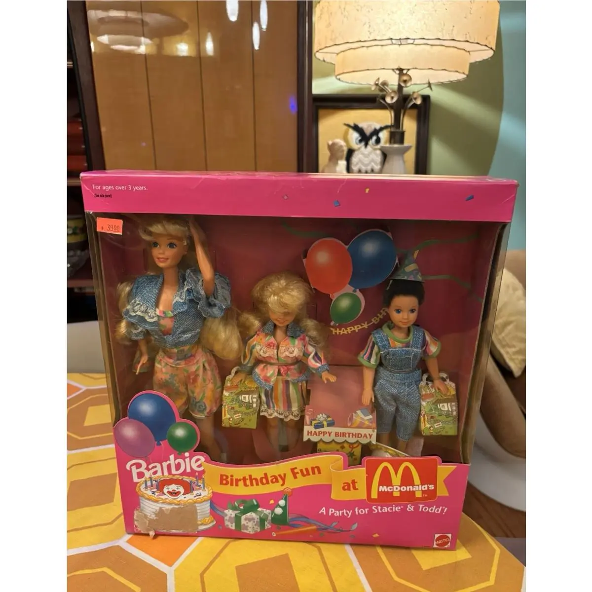 Barbie Birthday Fun at Mcdonalds A Party For Stacie Todd Doll Set Mattel 1993