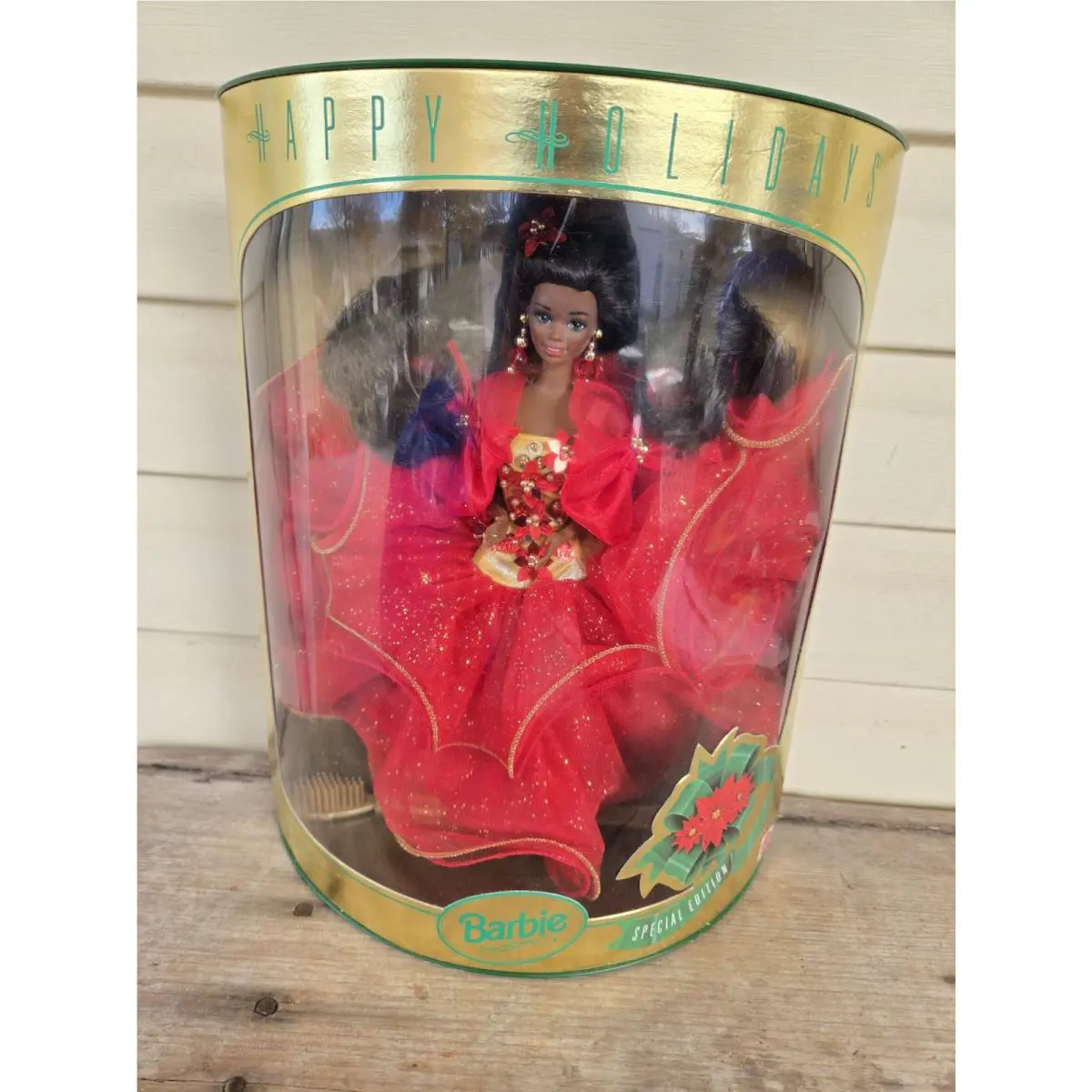 Happy Holidays African American Barbie 10911 Mib Nrfb Special Edition 1993