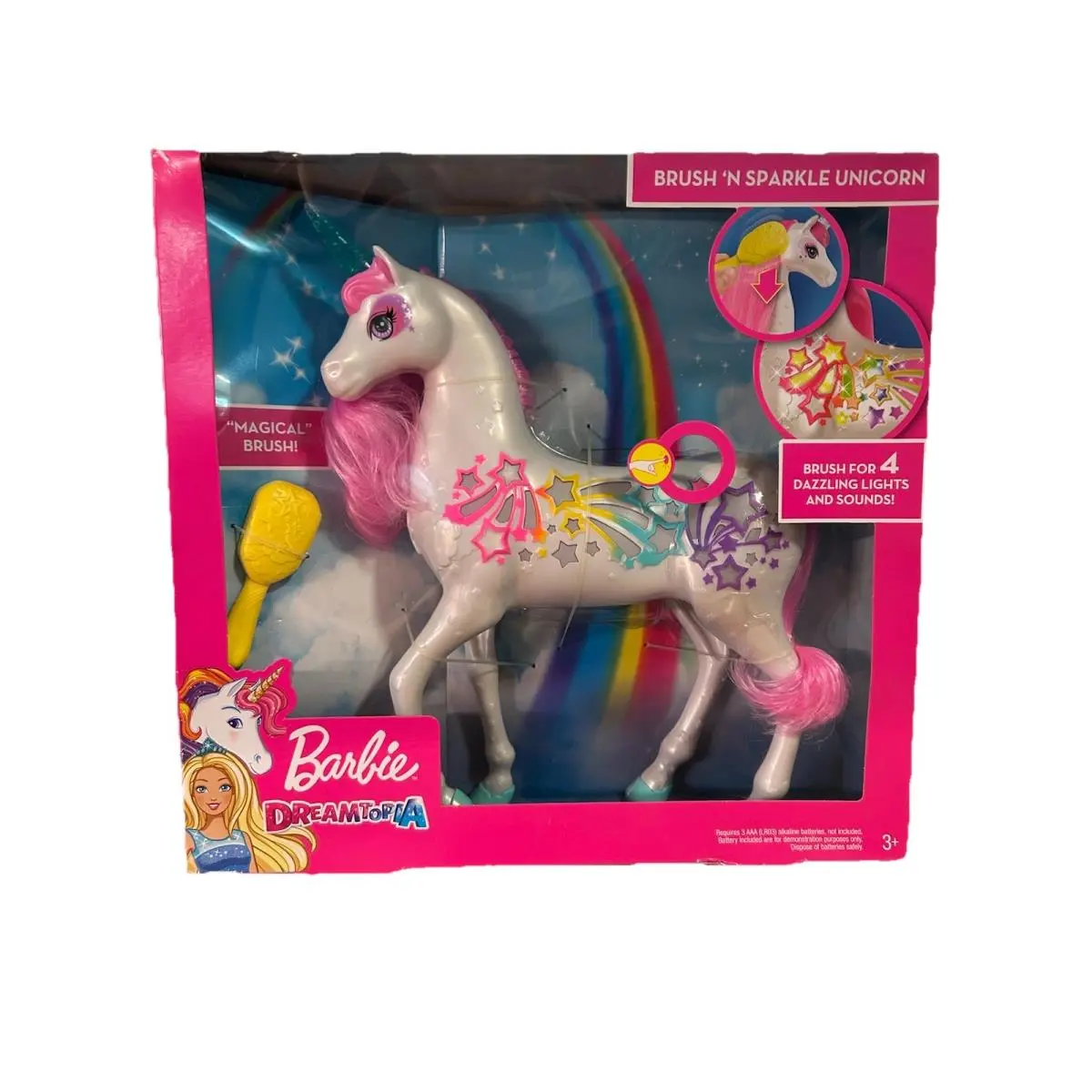 Barbie Dreamtopia Brush `n Sparkle Unicorn with Lights and Sounds GFH60 2018