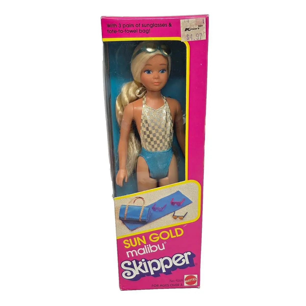 Vintage 1983 Barbie Sun Lovin` Malibu Skipper Doll Mattel 1069 N Box Nrfb