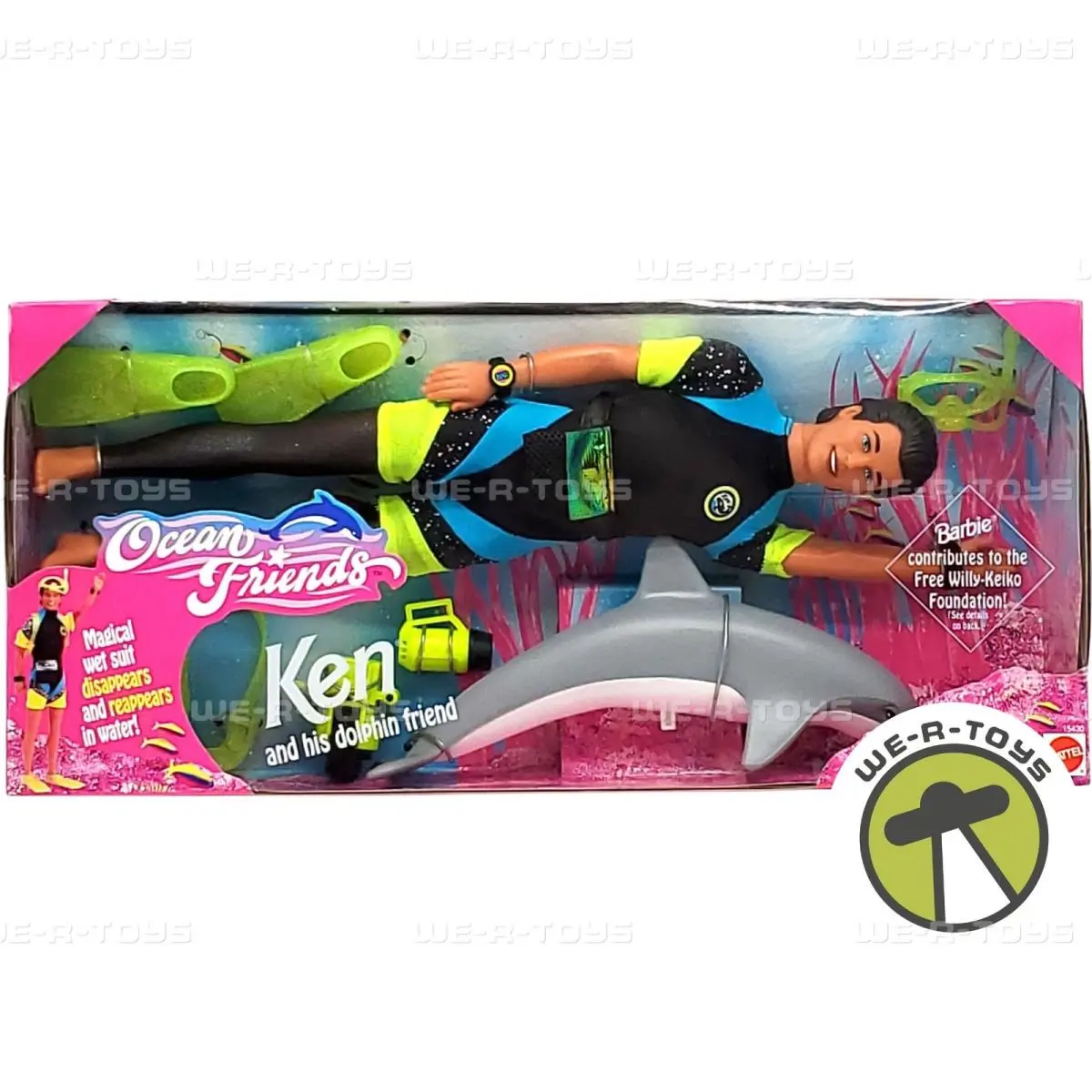 Barbie Ocean Friends Ken and His Dolphin Friend Doll Set 1996 Mattel 15430