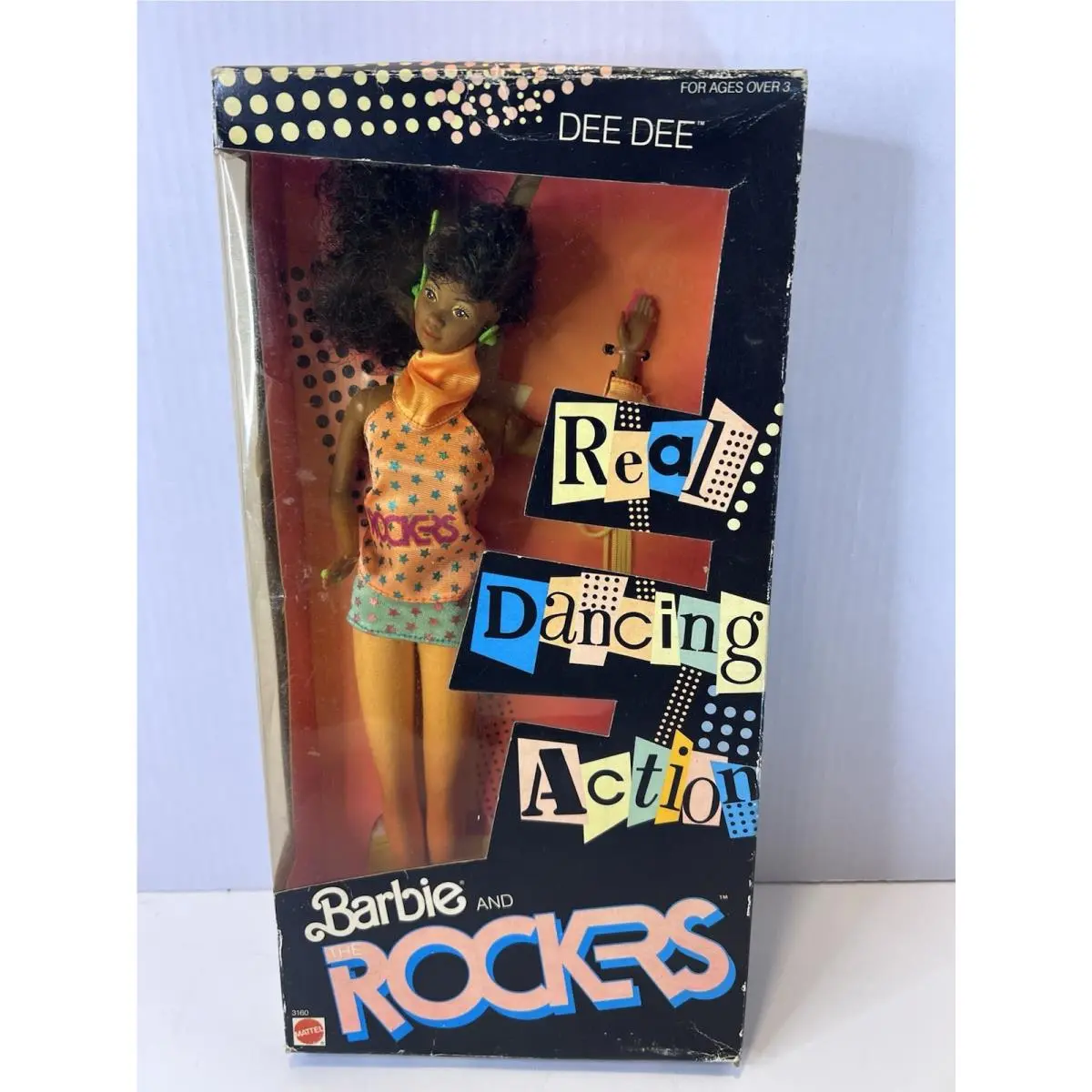 Barbie and The Rockers 1986 3160 Real Dancing Action Dee Dee W/ Accessories 80s