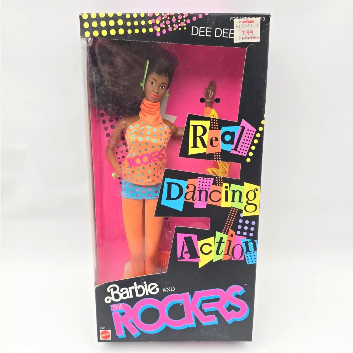 1986 Barbie and The Rockers Dee Dee Doll 3160 Mattel Real Dancing Vintage