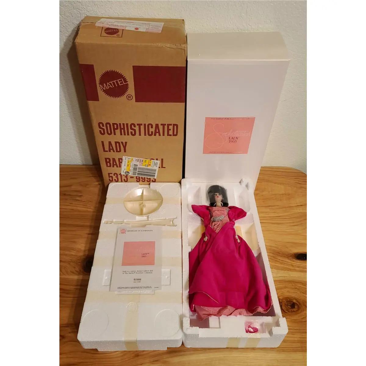 Sophisticated Lady 1965 Barbie Porcelain Doll Mint with Shipper