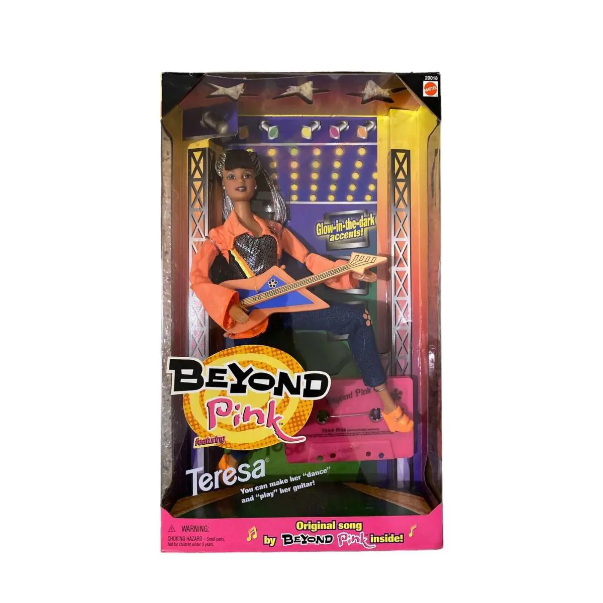Barbie Beyond Pink Teresa Doll with Guitar Cassette Tape 20018 Mattel 1998