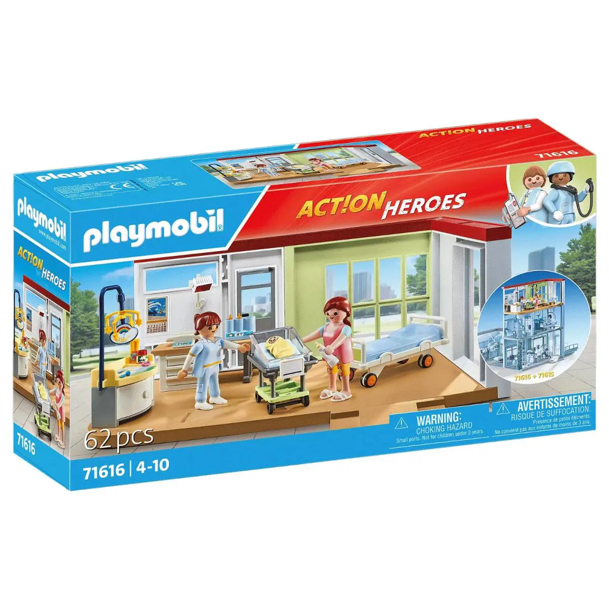 Playmobil Action Heroes 71616 Maternity Ward Mib/new