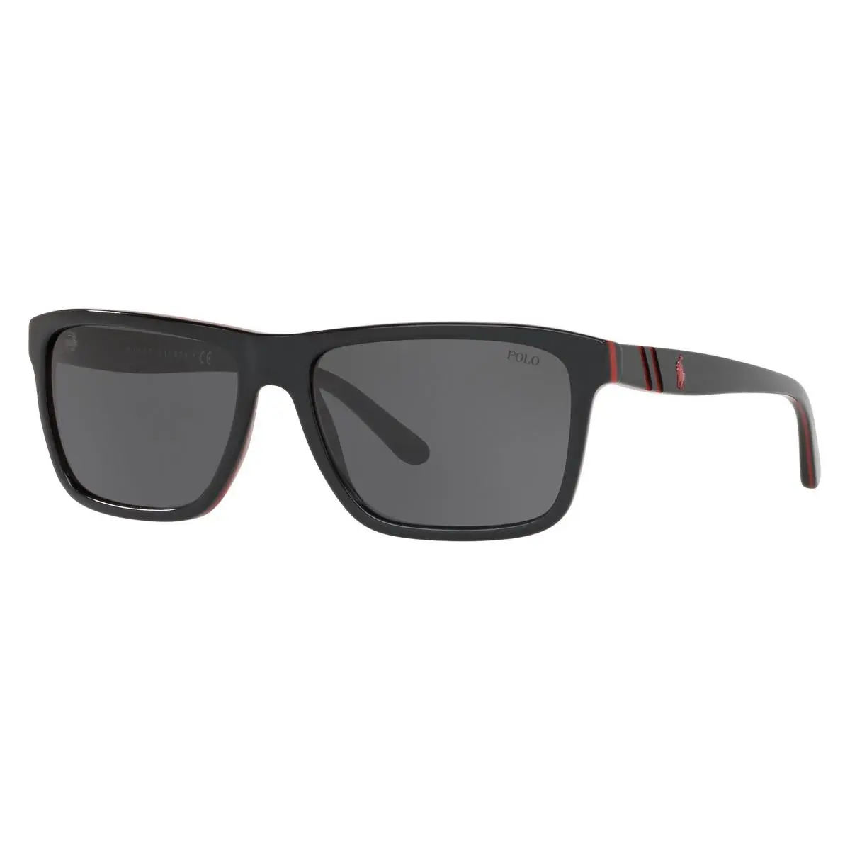 Polo Ralph Lauren Men Rectangle Sunglasses PH4153 566887 Black/grey 58mm