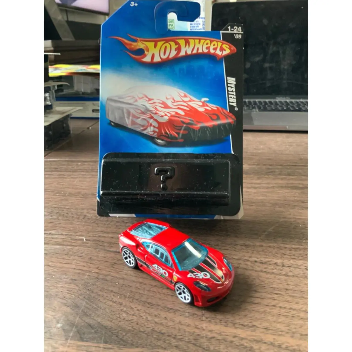 Hot Wheels 2009 Mystery Cars Black Ferrari F430