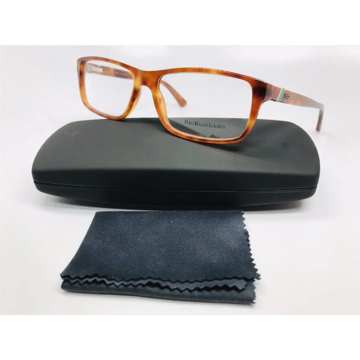 Ralph Lauren Polo PH 2104 5023 Light Havana Eyeglasses 54mm with Case Cloth