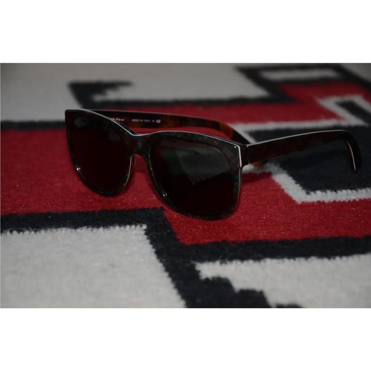 Ralph Lauren RL 8072-W Made in Italy Black Watch Tartan Frame Sunglasses