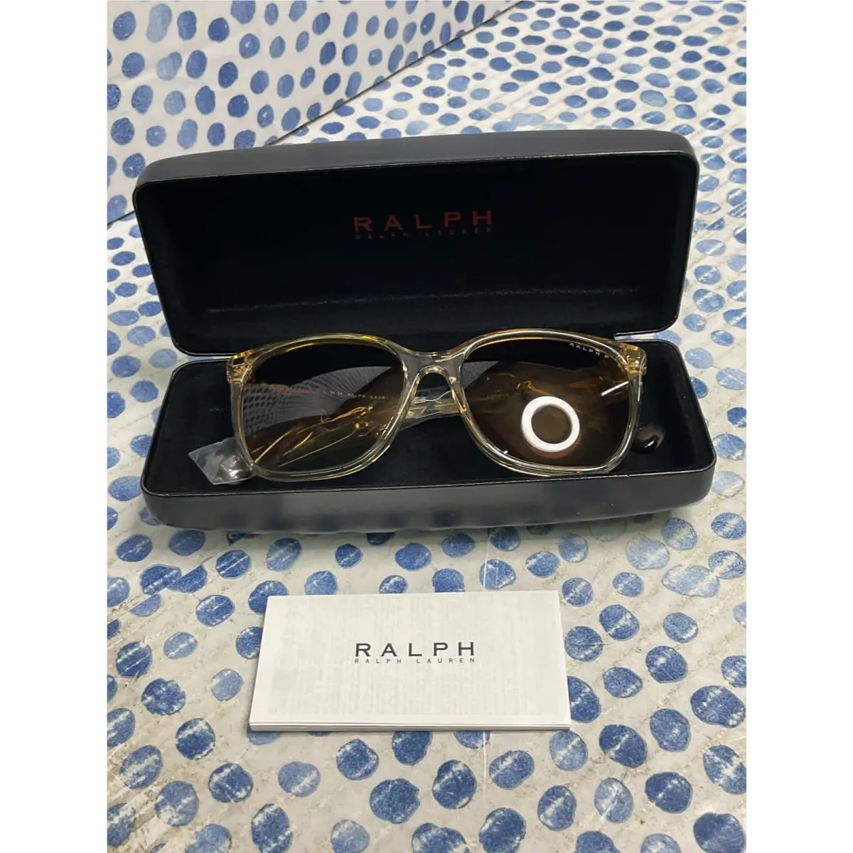 Ralph Lauren RA 5293 6072T5 Shiny Transparent Brown Plastic Sunglasses Brown
