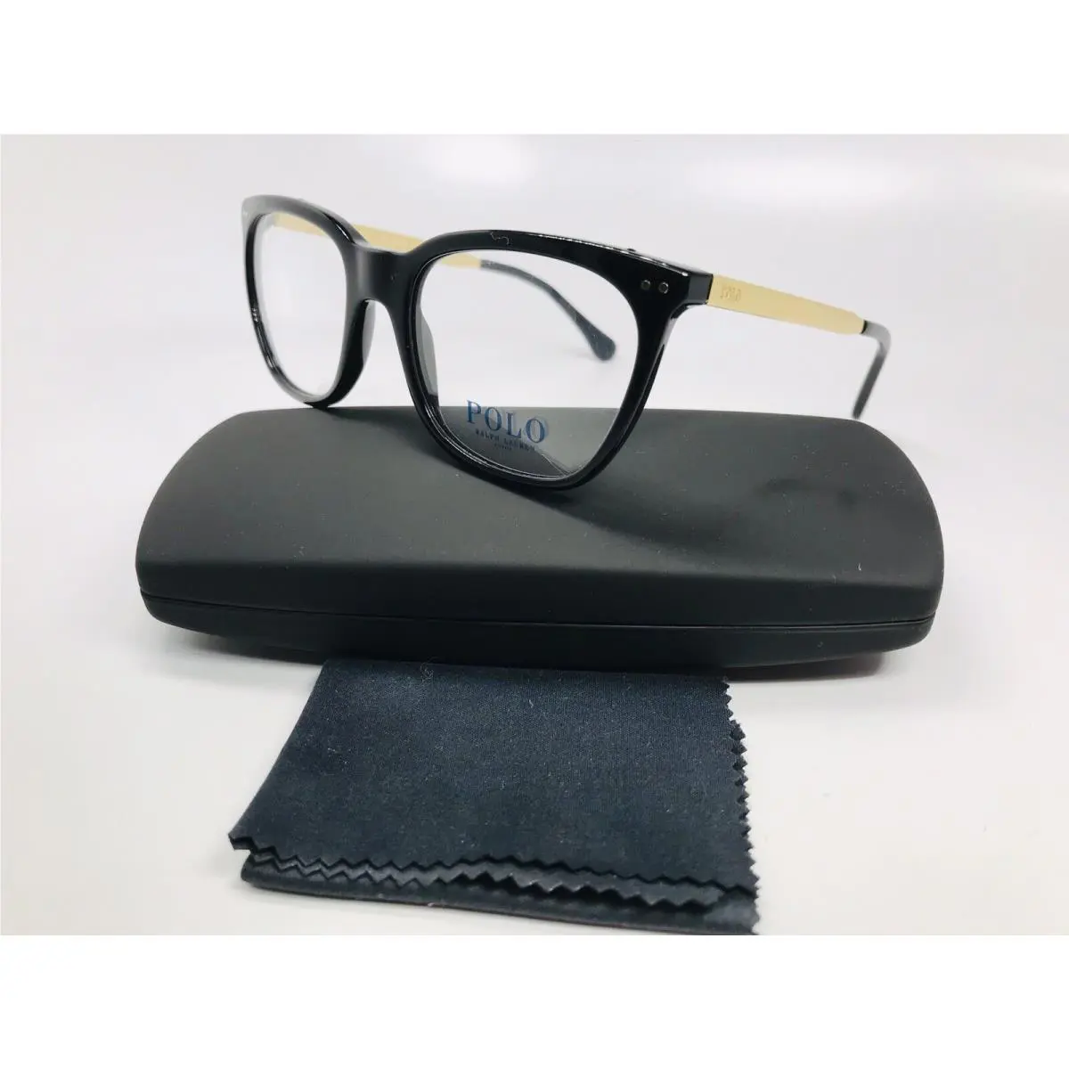 Ralph Lauren Polo PH 2170 5001 Black Gold Eyeglasses 51mm with Case