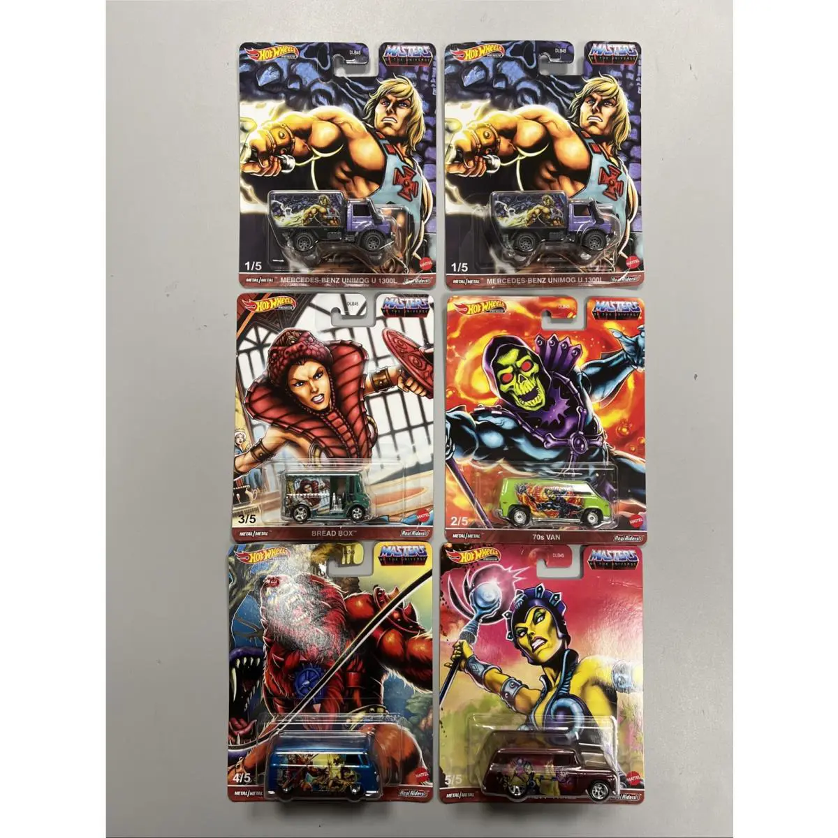 2021 Hot Wheels Masters Of The Universe Complete Set Of 5 Extra He-man