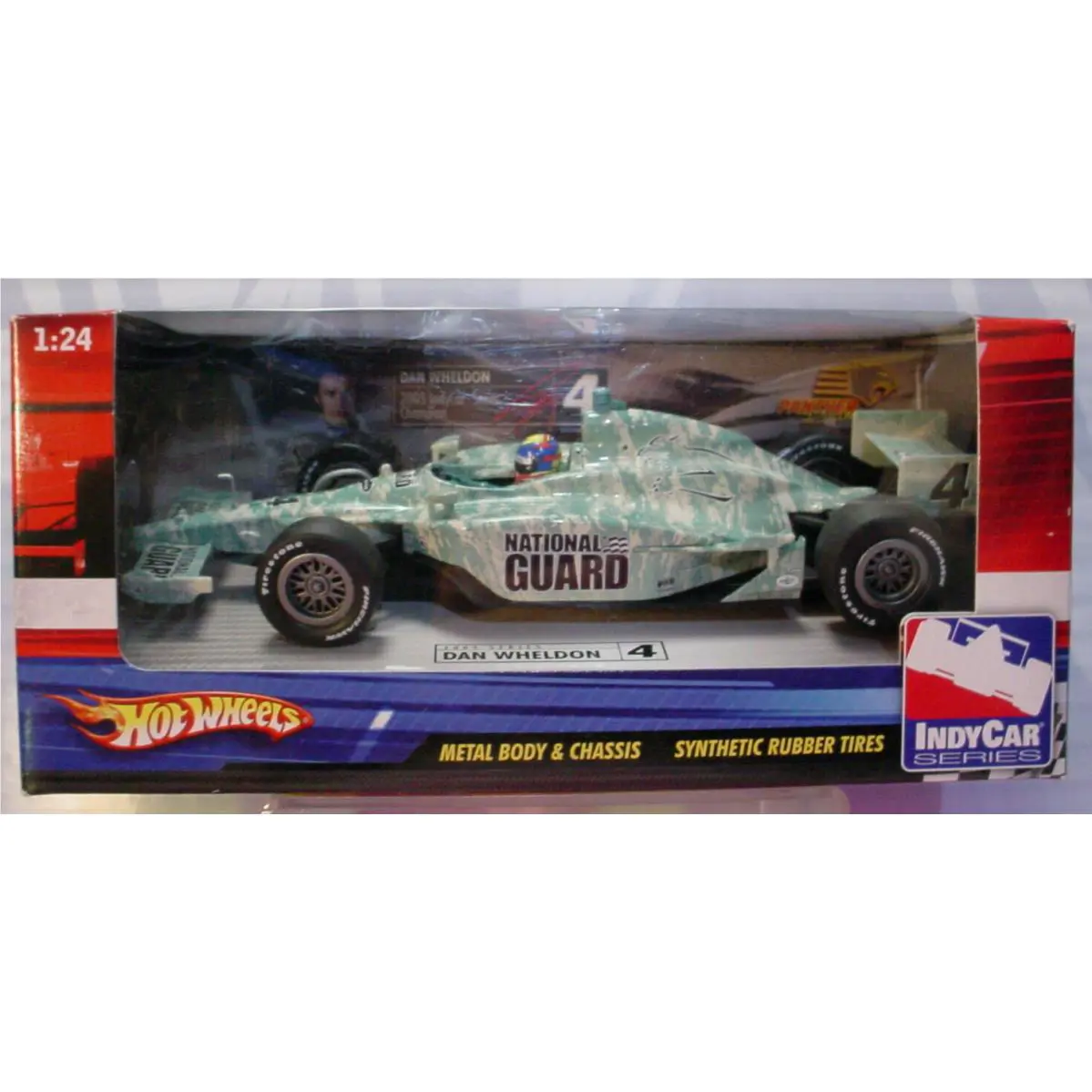 2009 Hot Wheels Indy Car Dan Wheldon 4 National Guard Camouflage 1/24