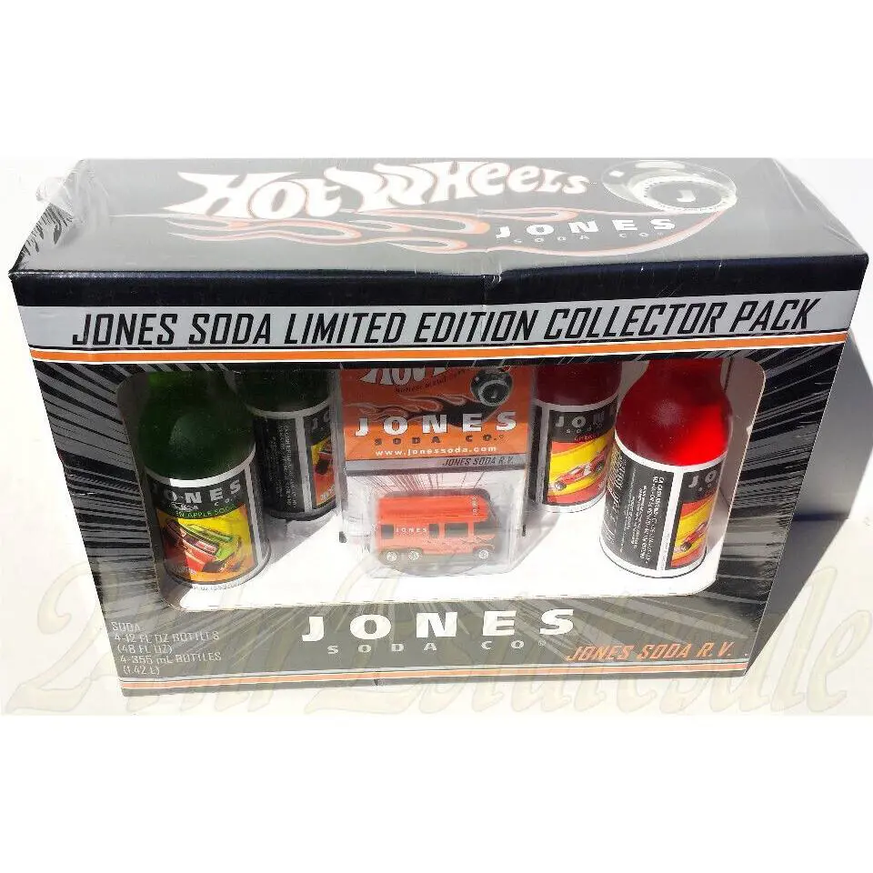02 Hot Wheels Rlc Jones Soda Collector Pack Motorhome Cherry Apple Soda 1622