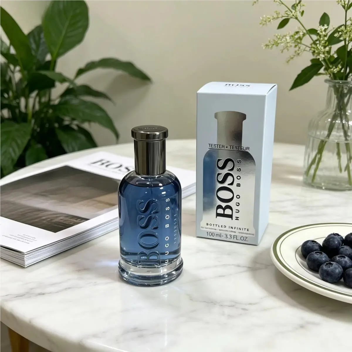 Bottled Infinite  Cologne For Men Edp 3.3 / 3.4 oz Tester by Hugo Boss