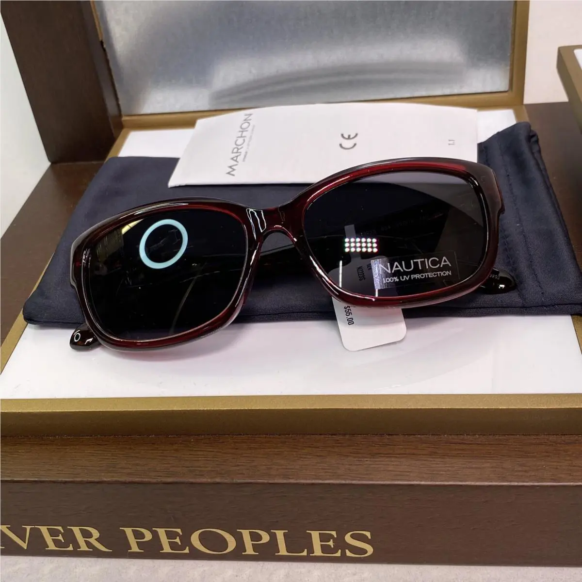 Nautica N2223S 001 Black/grey Gradient 55-16-140 Sunglasses