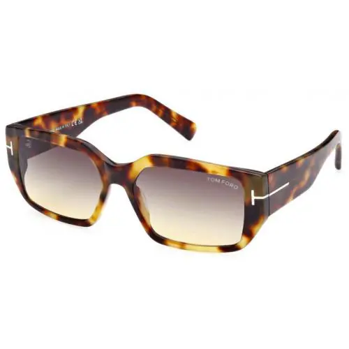 Tom Ford Silvano Sunglasses FT0989-55B-56-16-140 Havana - Frame: HAVANA, Lens: Smoke Gray Grandient