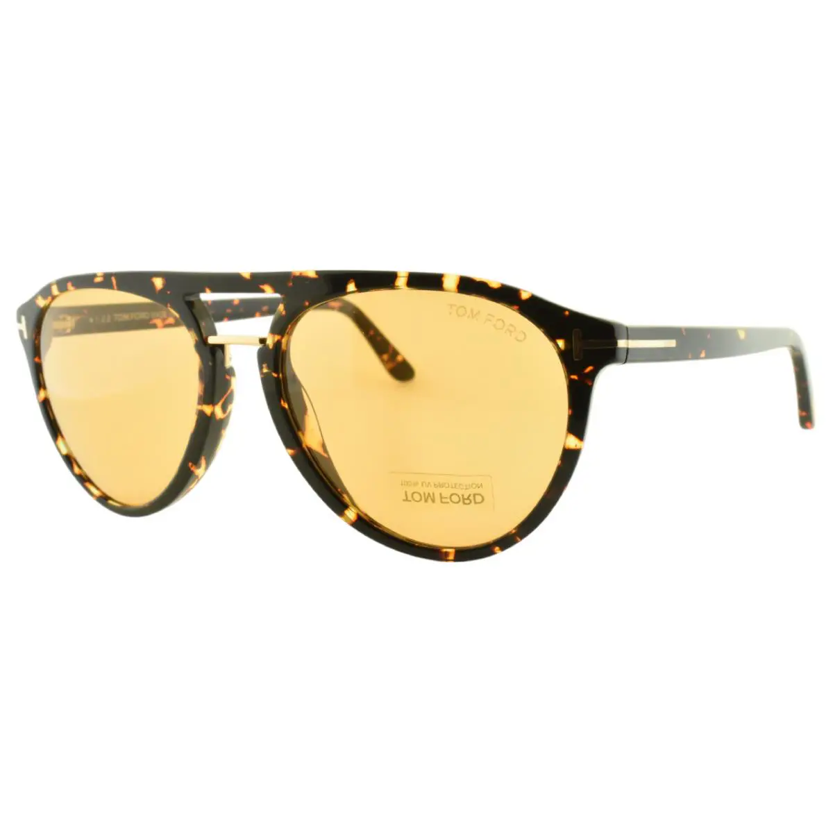 Tom Ford Burton TF697 52F 56-18-145 Havana Aviator Full Rim Womens Sunglass