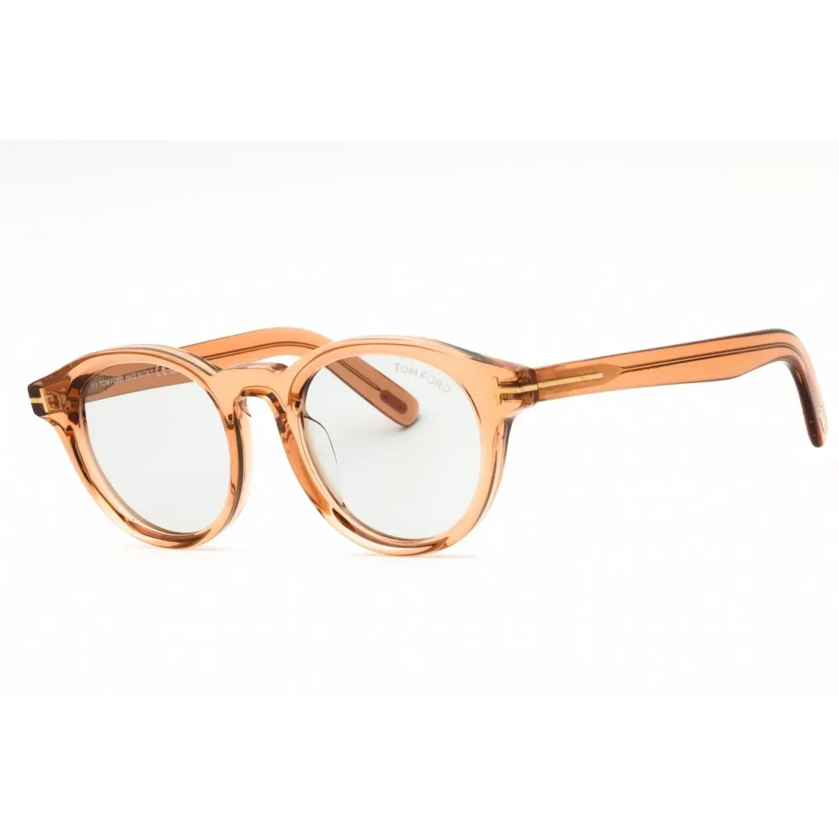 FT1123-D 45A Sunglasses Shiny Light Brown Frame Smoke Lenses 49mm by Tom Ford