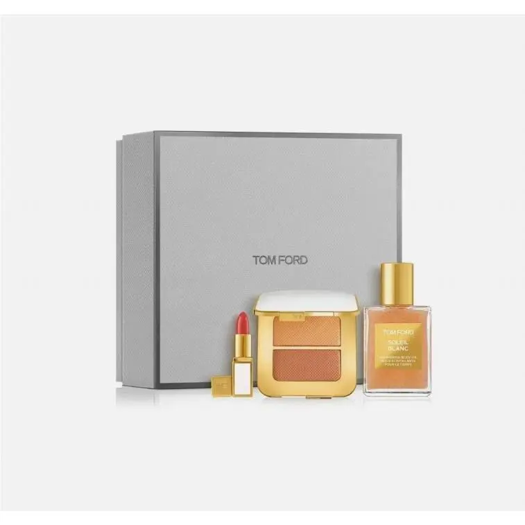 Tom Ford Soleil Look Set Highlighter Lipstick Shimmering Body Oil
