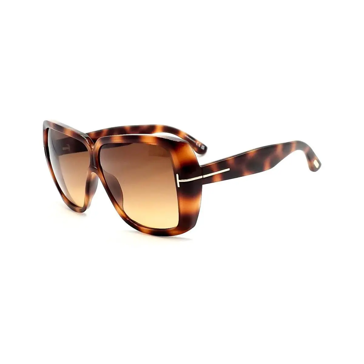 Tom Ford TF1037 Marilyn Sunglasses 52F Havana/brown Gradient Size 61 - Frame: Havana, Lens: Brown