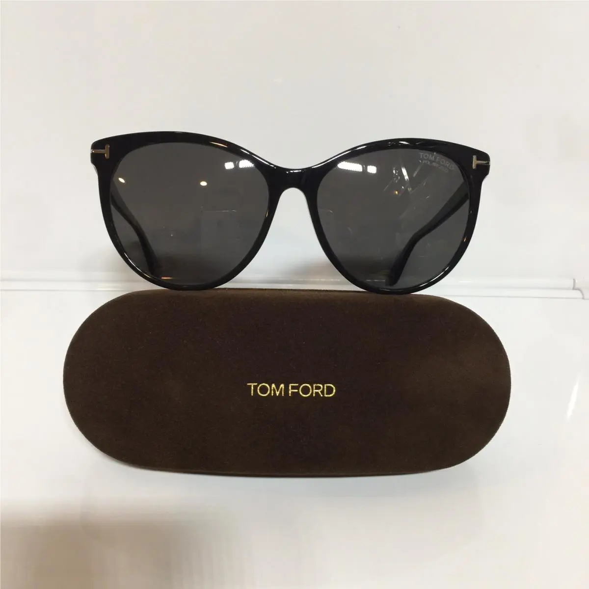 Tom Ford Maxim TF787 01D Black Plastic Woman Polarized Sunglasses 59mm