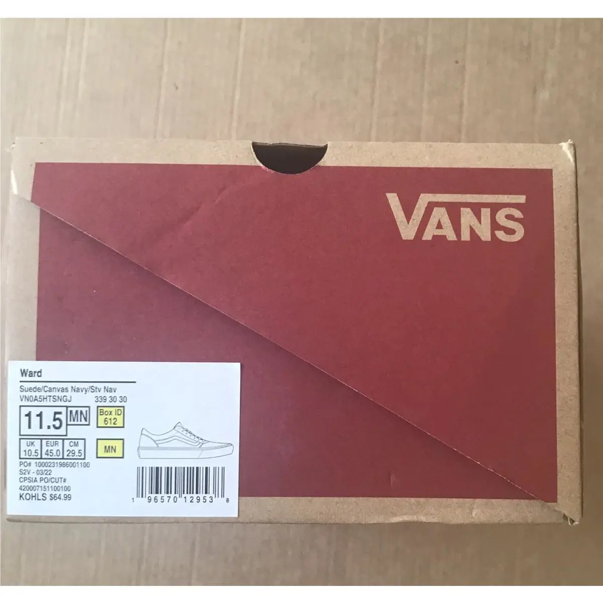 Vans shoes - VANS Ward - Ward - VN0A5HTSNGJ - Blue (UPC: 196570129552) 10