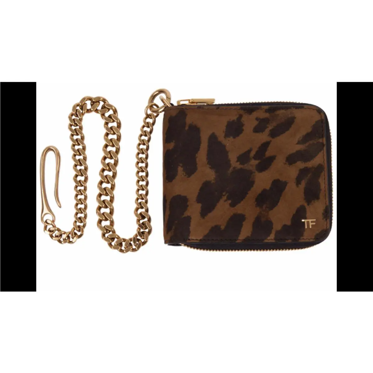 Tom Ford Mens Animal Print Chain Wallet