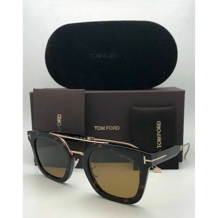 Tom Ford Sunglasses ALEX-02 TF 541 52E 51-25 145 Tortoise Gold w/ Brown