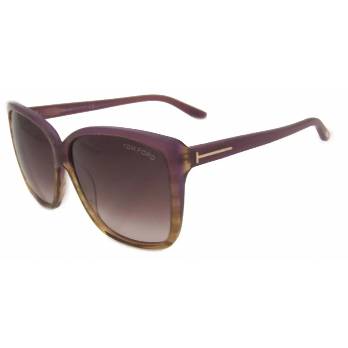 Tom Ford Lydia Sunglasses Purple Frame Gradient Lens TF228 83Z 62-12-135