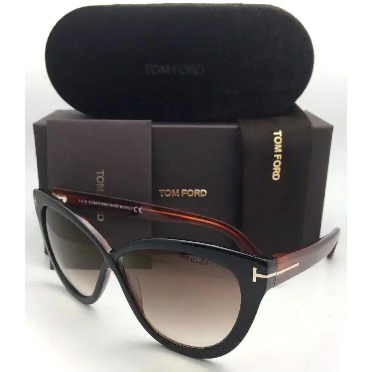Tom Ford Sunglasses Arabella TF 511 05G 59-11 Black-tortoise w/ Brown Mirror