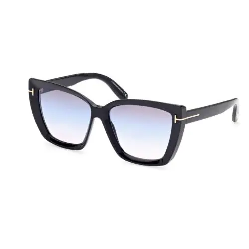 FT 0920 Scarlet 02 01B Shiny Black Blue/pink Gradient Women Sunglasses by Tom Ford