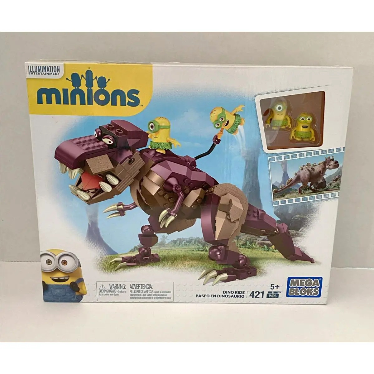 Mega Bloks Minions Dino Ride Dinosaur 421 Pcs