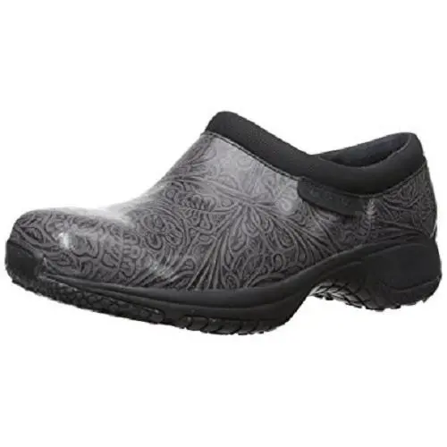 Merrell Women`s Encore Moc Pro Lab Suregrip Work Shoes Charcoal Size 8 Medium - Gray