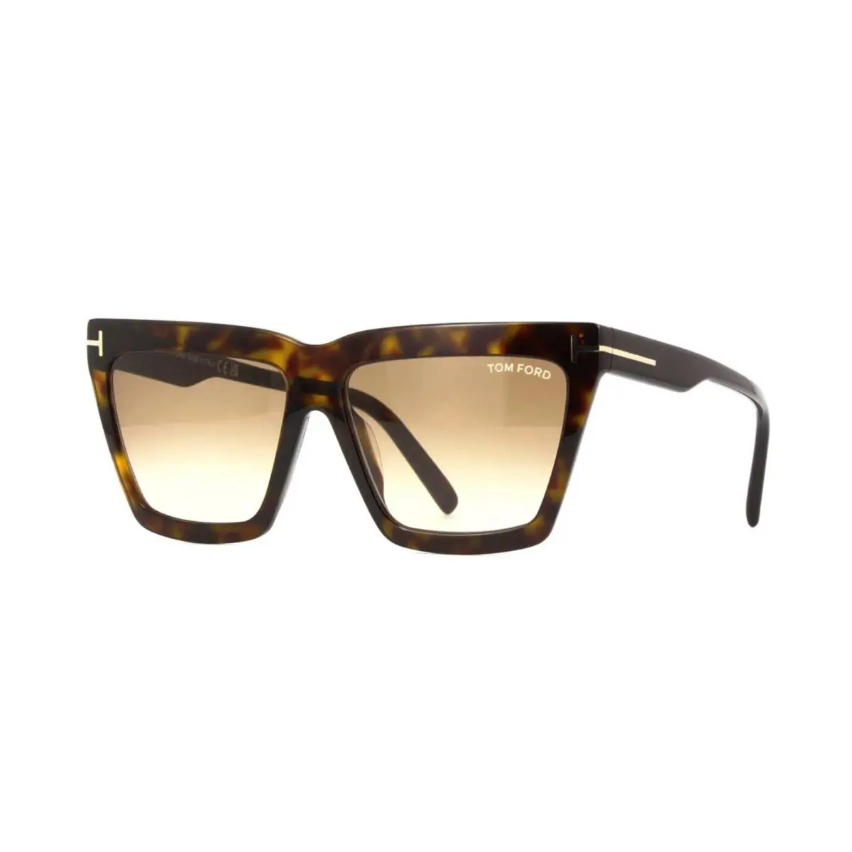 Tom Ford Eden FT 1110 Dark Havana/brown Shaded 52F Sunglasses - Frame: Dark Havana, Lens: Brown Shaded