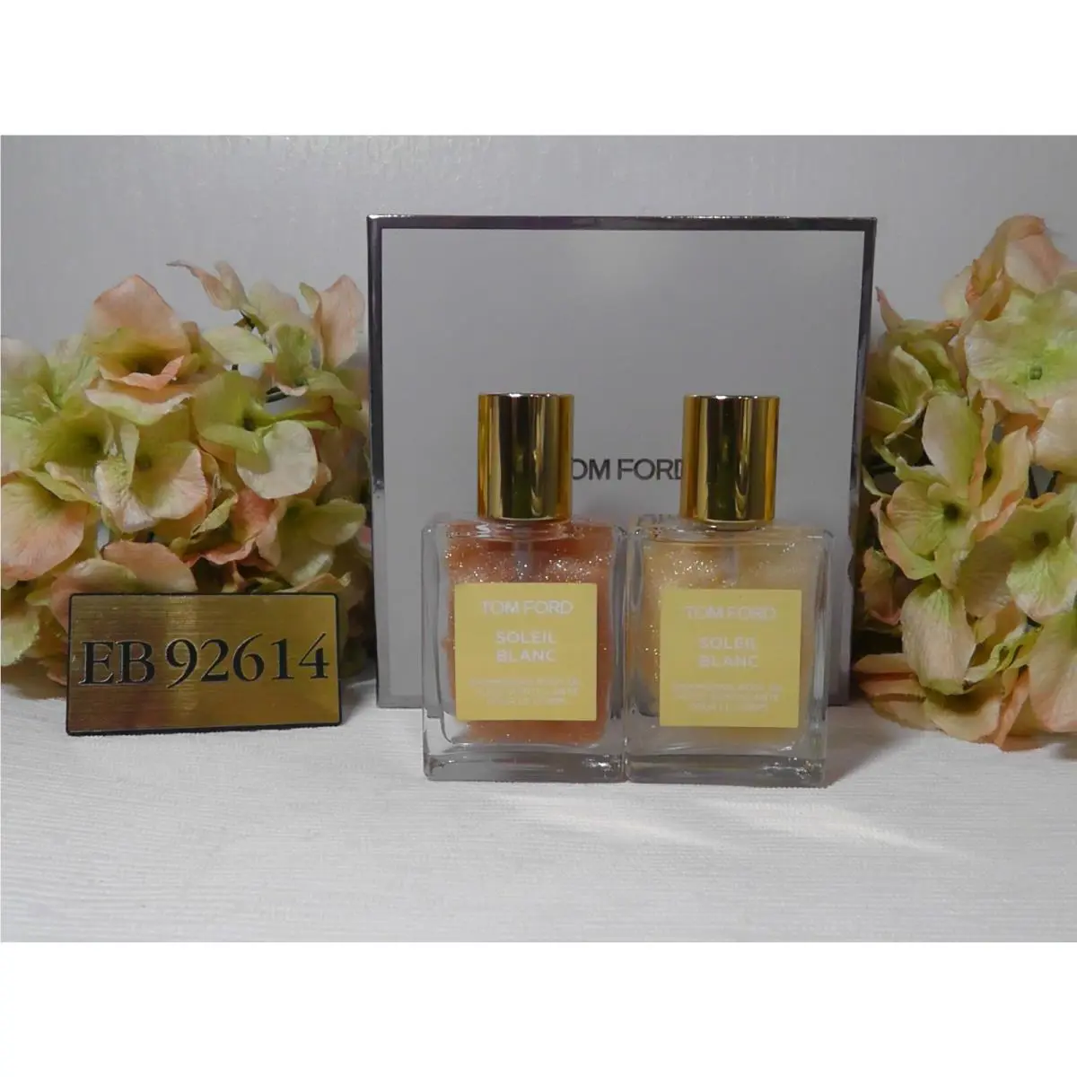 Tom Ford Mini Soleil Blanc Shimmering Body Oil Gold Rose Gold 1.5oz /45ml Each