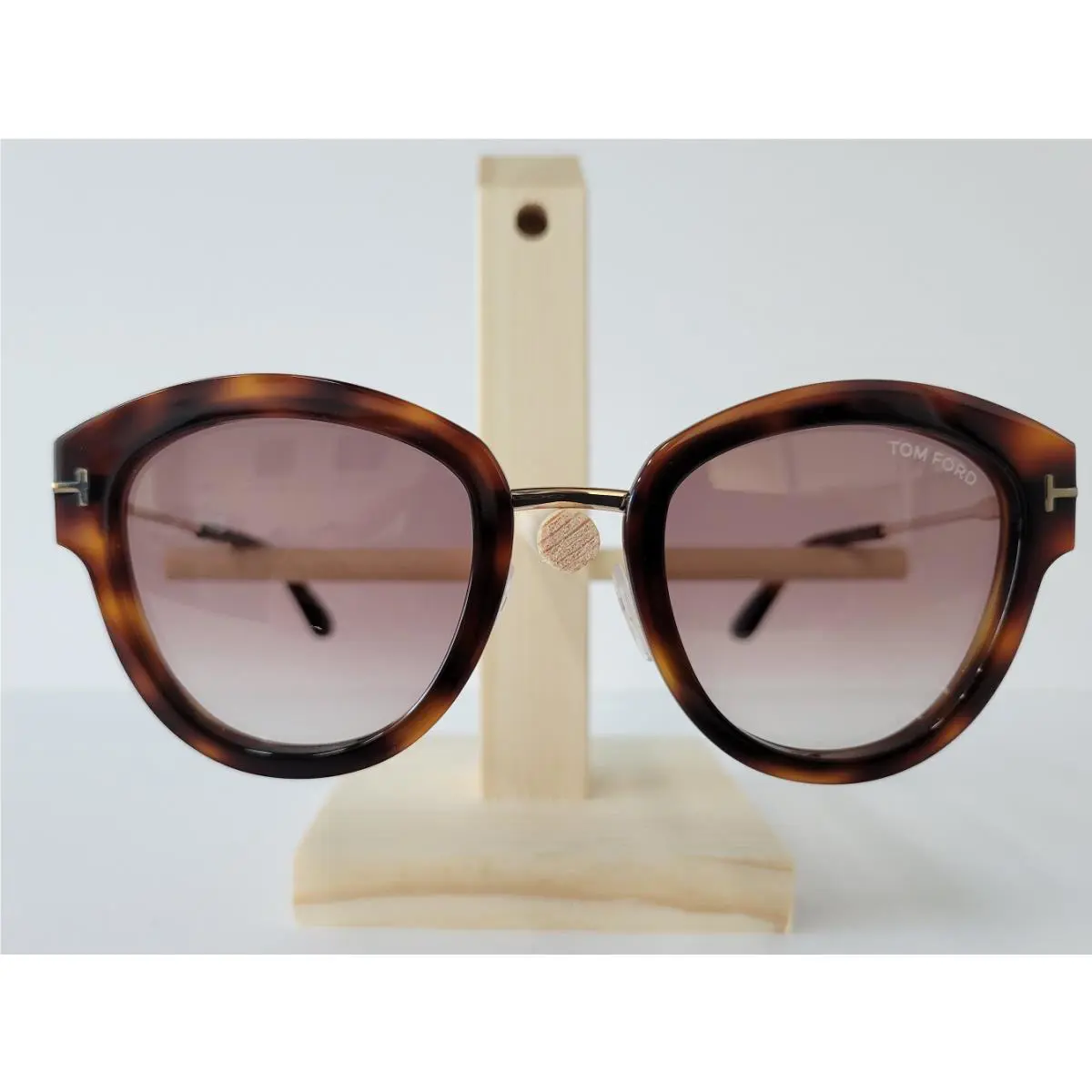 Tom Ford Mia TF-574 Sunglasses Brown Gold 52G Women`s