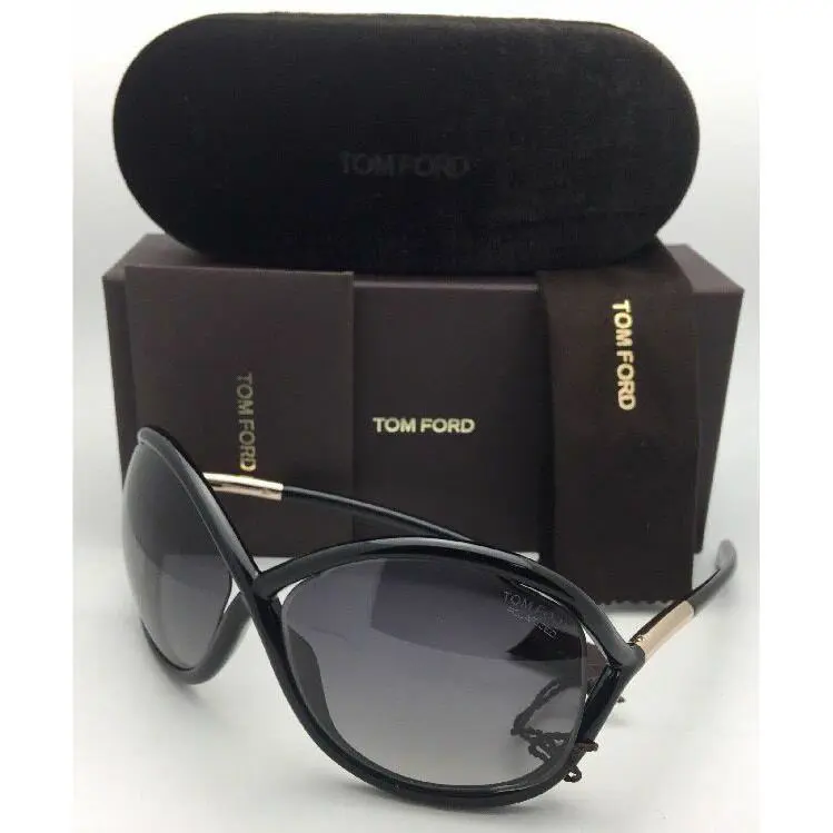 Polarized Tom Ford Sunglasses Whitney TF 9 01D 64-14 110 Black Frame W/grey Fade