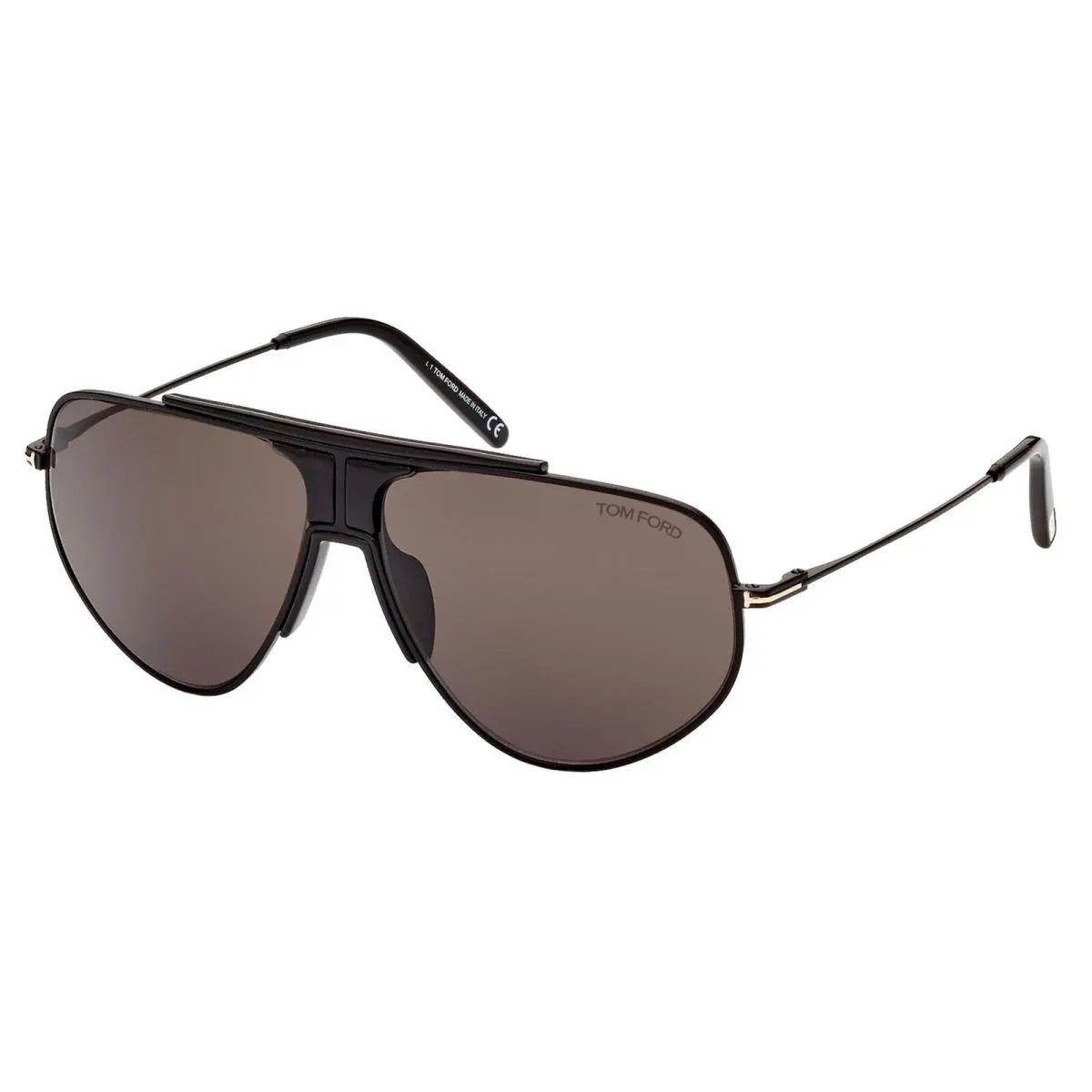 Tom Ford Pilot Sunglasses FT 0928 928 02A Matte Black Frame Smoke Lens 61mm