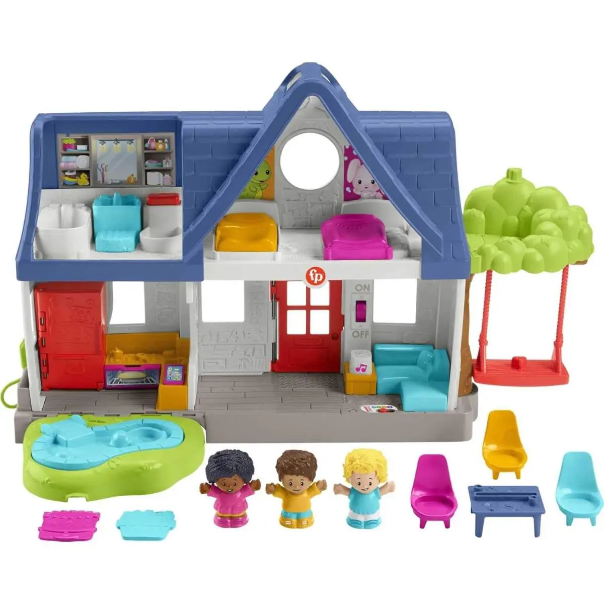 Fisher-price Little People Play House Set Toddler Learning Toy Ages 1-5